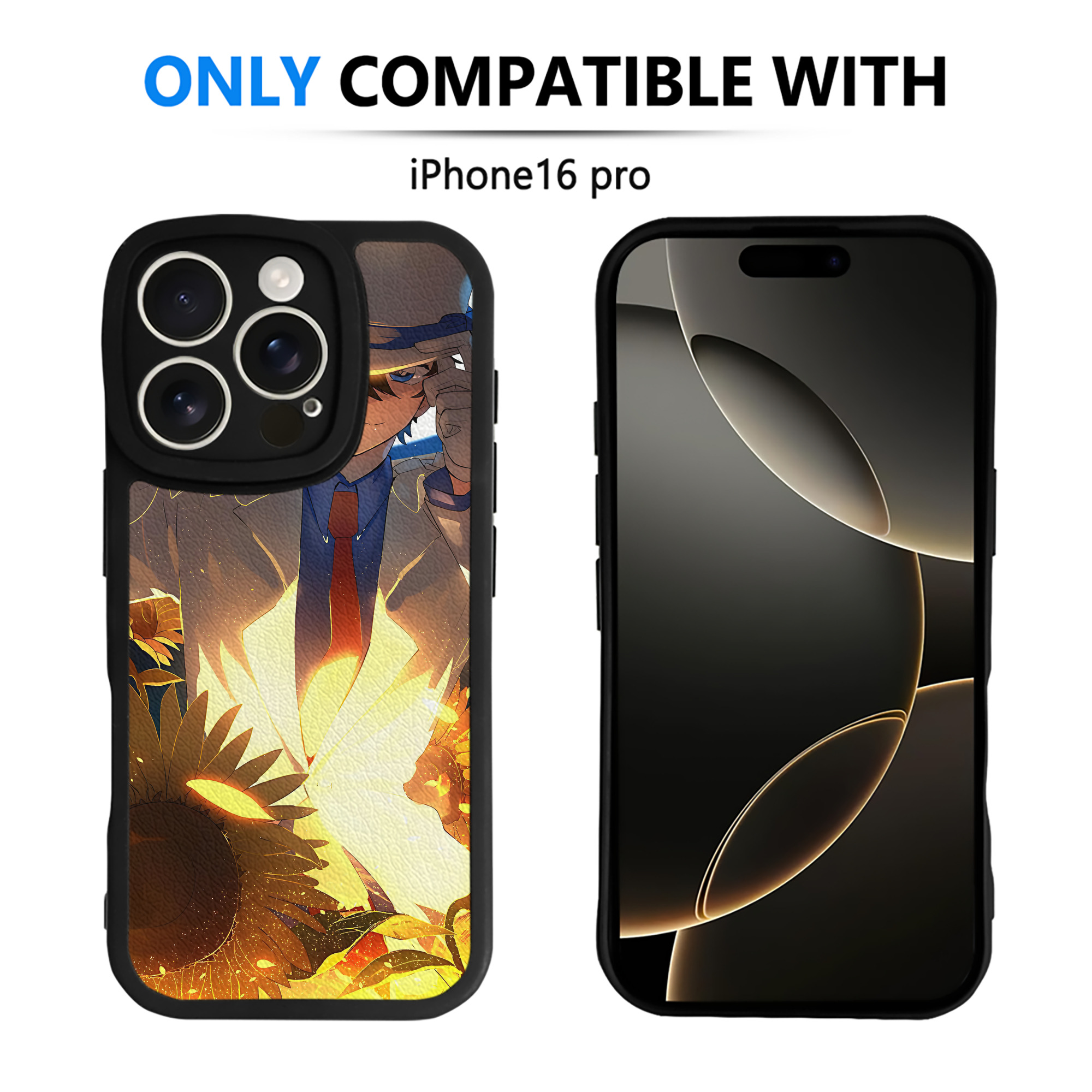 （画像用） 名探偵コナン Detective Conan 【iPhone 16シリーズ対応】シリコンスマホケース（レザー調） 材質：シリコン